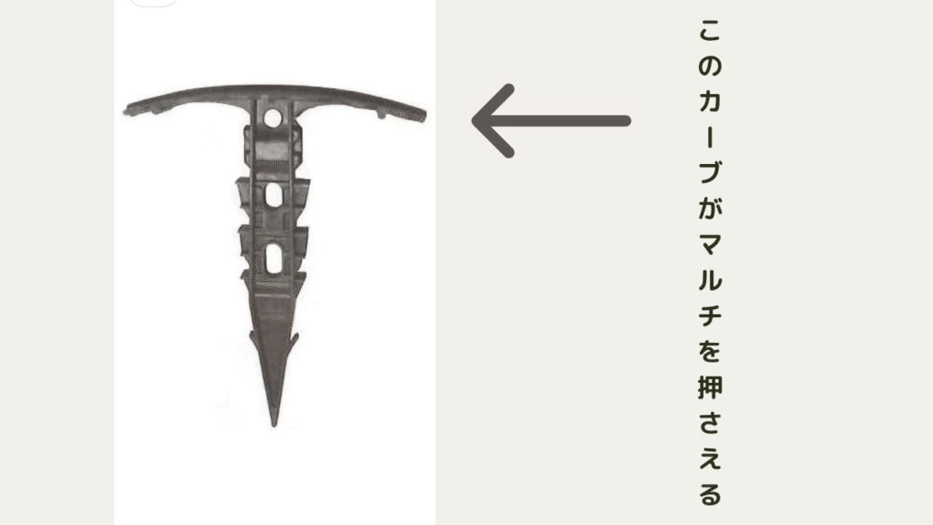 マルチ抑えのカーブの図解